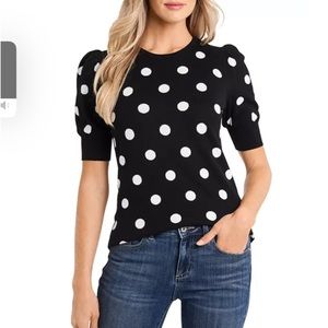 CeCe polka dot sweater